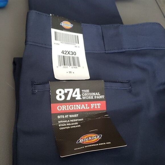 DICKIES Original 874® Work Pants, Dark Navy W42 L 30 - Picture 7 of 7